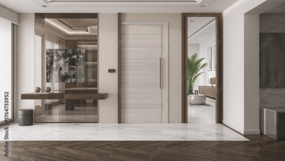 Fototapeta premium Modern chic lobby design