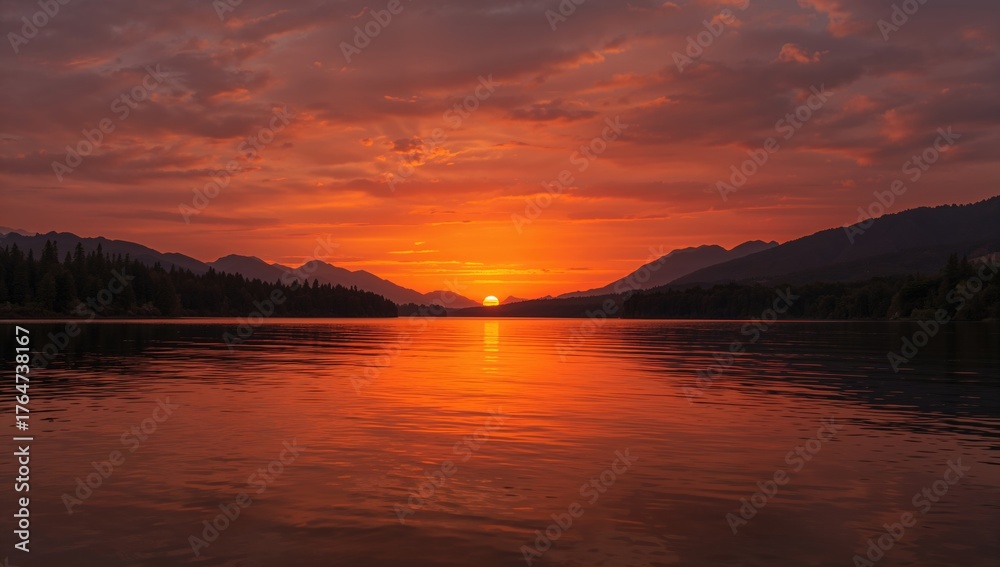 Fototapeta premium Gorgeous Evening by the Water