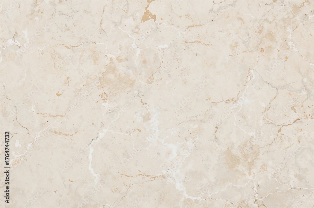 Fototapeta premium Beige Natural Stone Surface with Ivory Marble Pattern for Decorative Use
