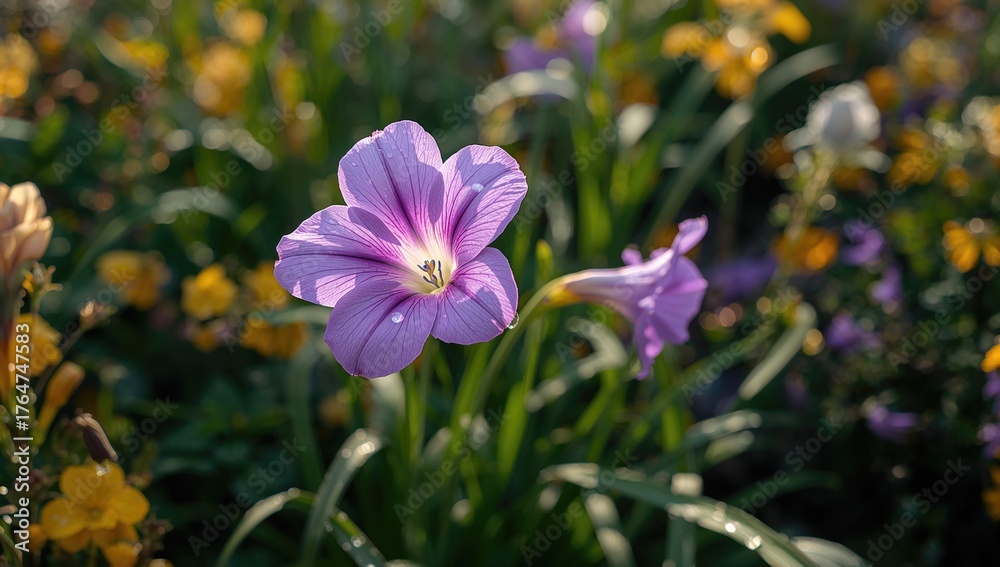 Fototapeta premium Morning Bloom of the Violet Royalty