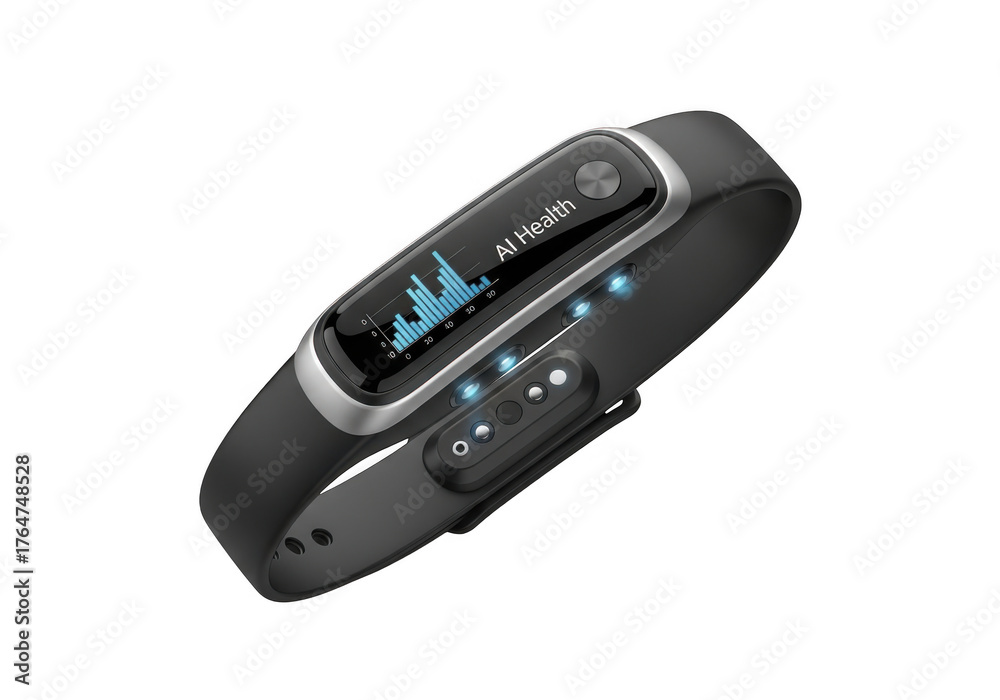 Fototapeta premium Fitness tracker isolated on transparent background