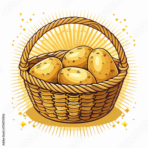 Kartoffeln in einem Korb