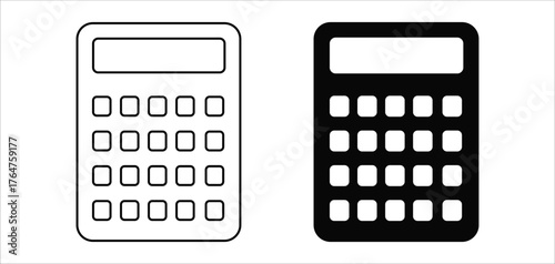 calculator icon set  flat calculator vector design.