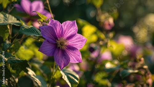 Close-up of vibrant purple ...