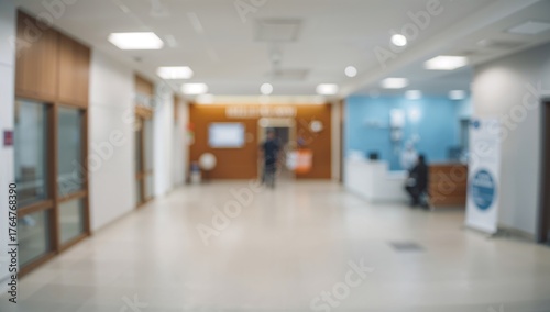 Out-of-focus view of a heal...