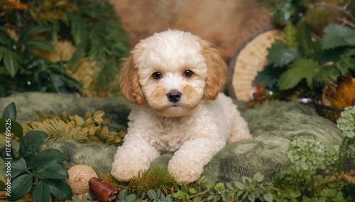 Adorable small poodle puppy...