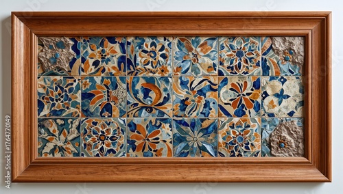 Decorative surface tile wit...
