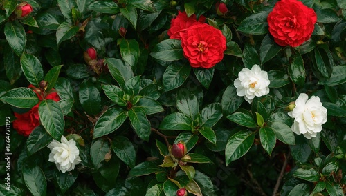 Vibrant garden scene featur...