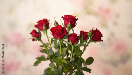 A bunch of crimson garden r...