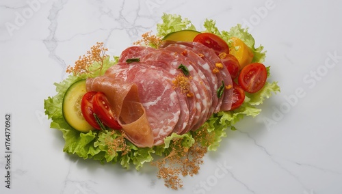 Thinly Sliced Salami and Ja...