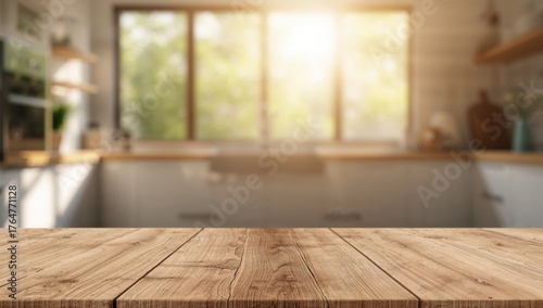 Bright table with open area