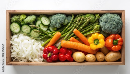 A variety of fresh vegetabl...