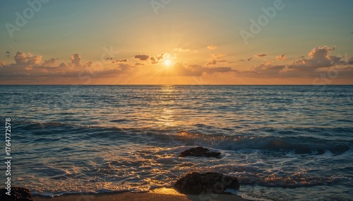 Golden rays of dusk illumin...