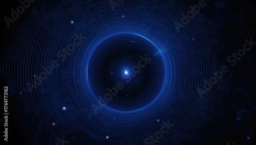 Cosmic night sky illuminate...