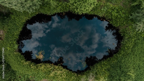 Overhead perspective of a w...