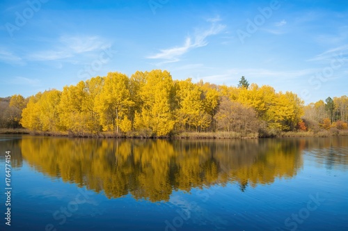 A Peaceful Lake Surrounded ...