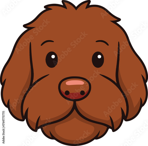Brown dog cartoon
