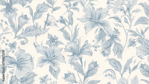 Seamless pattern of hibiscu...