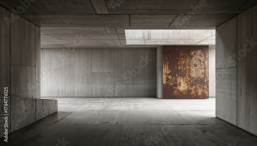 Interior of a sleek, vacant...