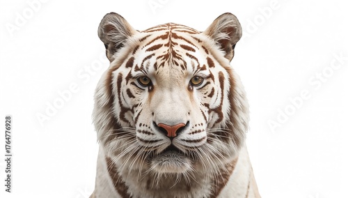 Intense Gaze of a White Ben...