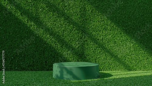 Green grassy backdrop with ...