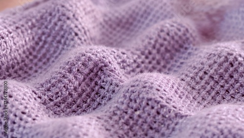 Grey and purple crochet rip...
