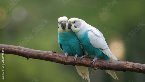 A pair of white and blue pa...