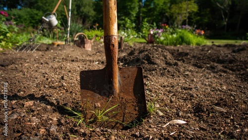 Gardening shovel embedded i...