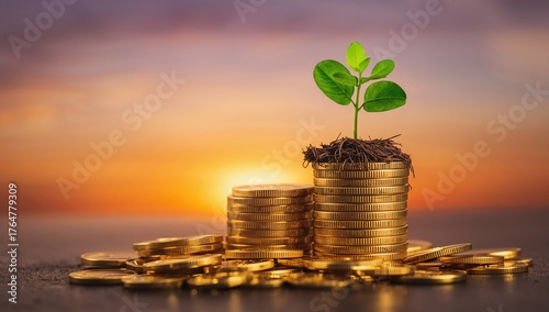 Money saving concept illust...