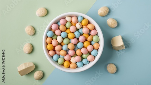 Close-up of a white bowl fi...