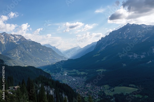 Expansive Mountain Vista from Elevated Terrain