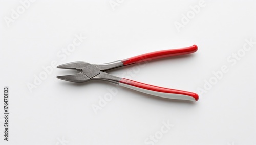 Hand tool with red and whit...