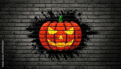 Jack-o'-lantern pumpkin art...