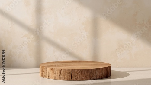 Beige backdrop featuring a ...
