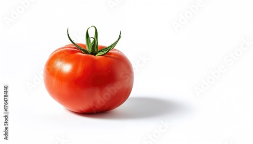 Tomato against a plain whit...