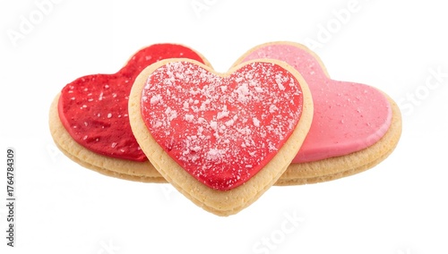 Heart cookies for Valentine...