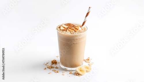 Breakfast smoothie with oat...