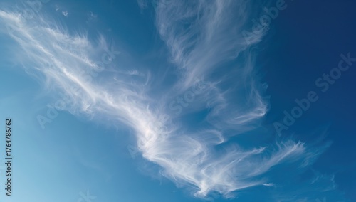Graceful wispy cirrus cloud...