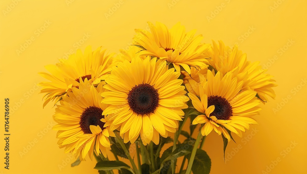 Fototapeta premium A Gathering of Sunflower Blooms