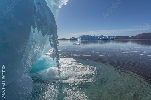 Icebergs dissolving near th...
