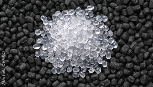 Clear Polyethylene beads on...