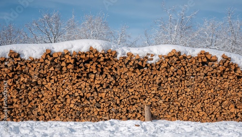 Newly Chopped Logs Piled Up...