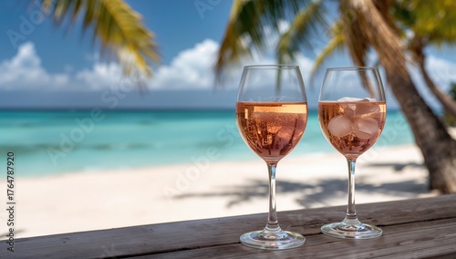 A couple of wine glasses pl...