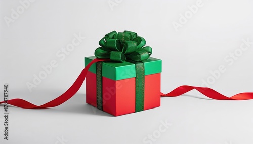 Colorful present wrapped wi...