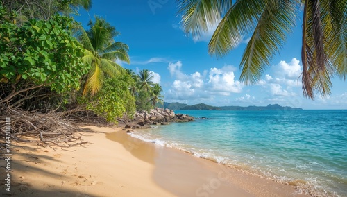 Secluded sandy shore getawa...