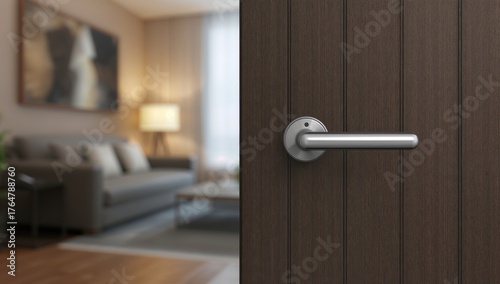 Electronic door handle on w...