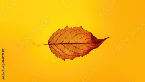 Isolated dried leaves captu...