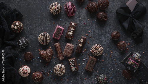 Assorted filled chocolate t...