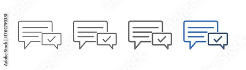
outline icon sheet chat with two talking design
