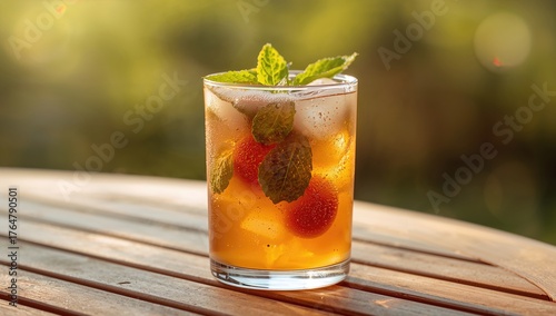 Iced tea infused with lyche...